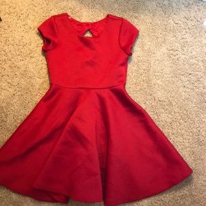 girls size 12 red dress